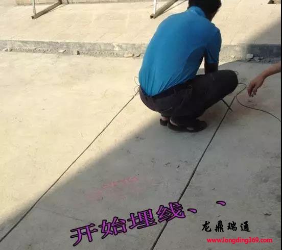 地感線圈埋設